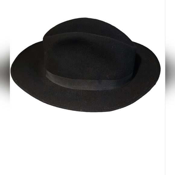 Bollman Americana Black Felt Fedora Hat - Picture 2 of 6